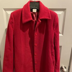 GORGEOUS RED WOOL COAT